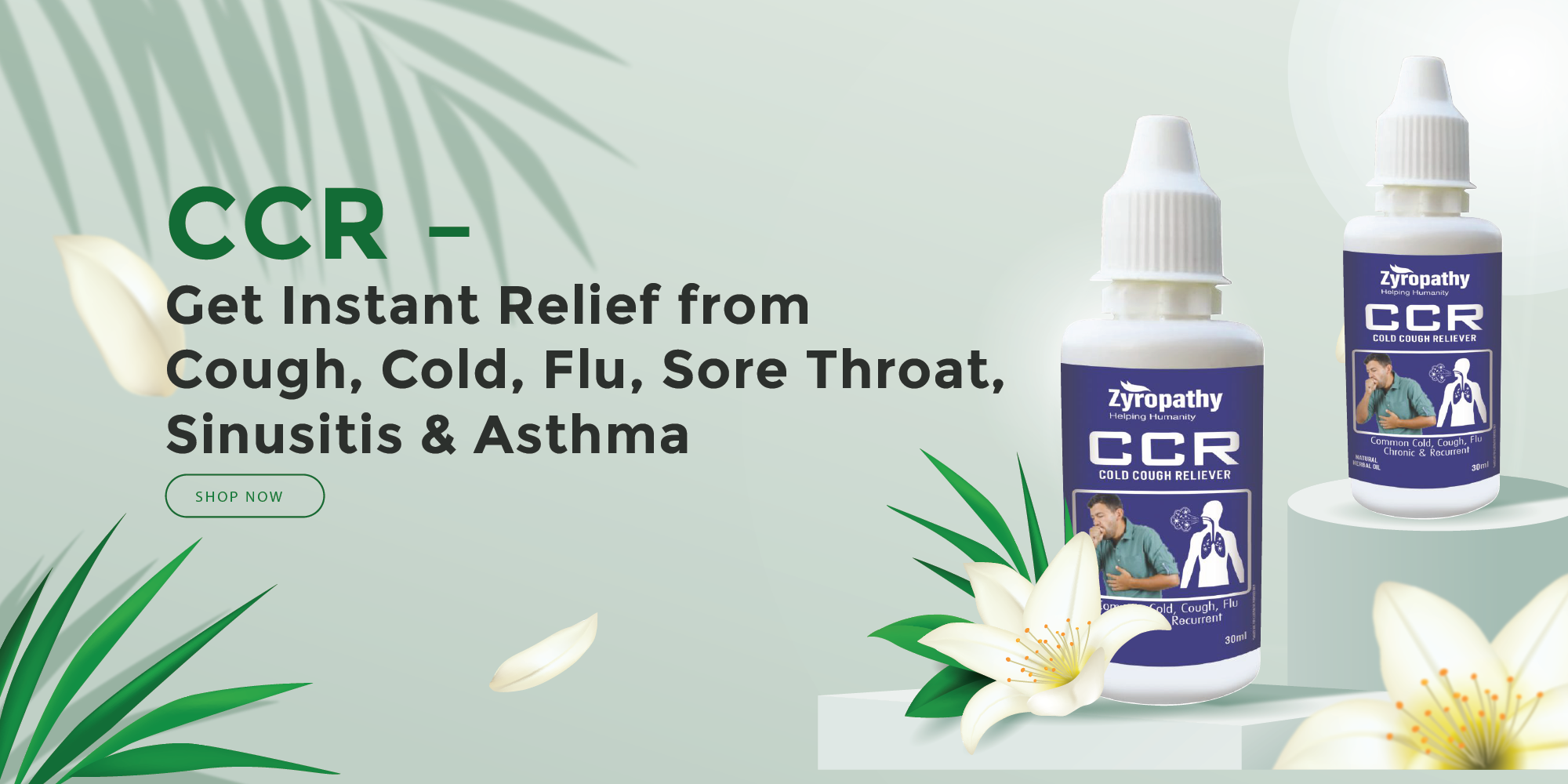 CCR - Instant relief from Cough, Cold, Flu, Sore Throat, Sinusitis, and Asthma